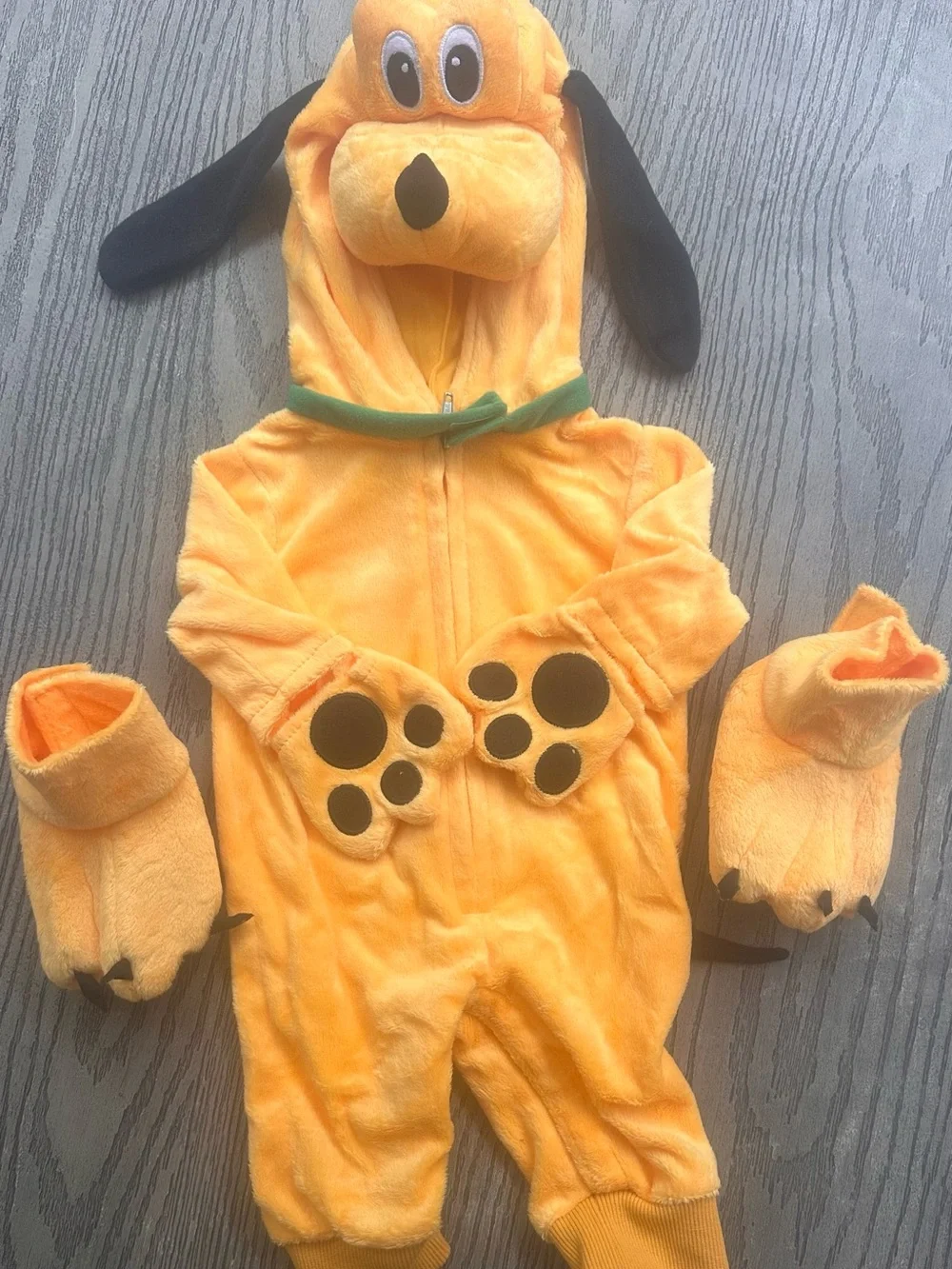 Disney Store Halloween Pluto Flawless Infant Costume 0 To 3 Months W/ Booties